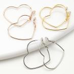 Yahoo! Yahoo!ショッピング(ヤフー ショッピング)フープピアス 樹脂ポスト ノンアレルギー 日本製 ハートフープ リング フレーム