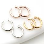 Yahoo! Yahoo!ショッピング(ヤフー ショッピング)レディース ピアス ミニサイズ フープ 樹脂ポスト 低アレルギー 甲丸 シンプル 人気 可愛い 爆買