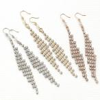 Yahoo! Yahoo!ショッピング(ヤフー ショッピング)レディース　フックピアス　ラインストーン　連爪　大きめ　縦長　ひし形　サージカルフック　低アレルギー 爆買