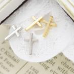 Yahoo! Yahoo!ショッピング(ヤフー ショッピング)スタッドピアス チタン製ポスト シンプルなクロスモチーフ 十字架 日本製 低アレルギー 定 爆買