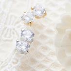 Yahoo! Yahoo!ショッピング(ヤフー ショッピング)ノンホールピアス 日本製 イヤリング ノンアレルギー 大粒 キュービックジルコニア