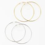 Yahoo! Yahoo!ショッピング(ヤフー ショッピング)ノンホールピアス イヤリング 樹脂ポスト 日本製 ノンアレルギー フープ ワイヤーリング シンプル かわいい デイリー