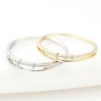 Yahoo! Yahoo!ショッピング(ヤフー ショッピング)3粒キュービックジルコニアのダブルラインリング 日本製 ニッケルフリー 低金属アレルギー 指輪 爆買