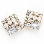 Yahoo! Yahoo!ショッピング(ヤフー ショッピング)スタッドピアス レディース 樹脂ポスト 金属アレルギー対応 スクエア ひし形 スクエア ゴールド ゴージャス ギフト  プレゼント 春夏 爆買