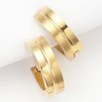 Yahoo! Yahoo!ショッピング(ヤフー ショッピング)フープピアス レディース ステンレスフープ リング ゴールドステンレス ライン入り ニッケルフリー 金属アレルギー対応 シンプル  プレゼント 春夏 爆買