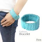 Yahoo! Yahoo!ショッピング(ヤフー ショッピング)ブレスレット ターコイズ風 トルコ石 バングル アクリル ブレス ゴム 太め 簡単着脱 爆買