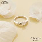 リングシルバー925ムーンストーン指輪ハートシンプルエレガントゴージャス銀...