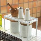 Yahoo! Yahoo!ショッピング(ヤフー ショッピング)調味料やスパイスを整理して収納できるラック キッチンのスペースを有効に使えます ホワイト ピンク メール便 定型外郵便不可