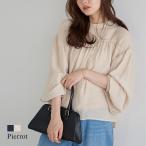 ショッピングブラウス ブラウス ギャザー ボリュームスリーブ オフィス レディース MD