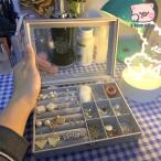 ジュエリーボックス アクセサリーケース アクセサリー収納 コンパクト ピアス ネックレス 指輪 保管 携帯 小物入れ 可愛い 旅行 大容量 宝石箱