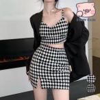 キャミトップス ミニスカートセッ�