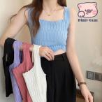 タンクトップ ショート丈 スクエア�