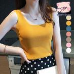 タンクトップ スクエアネックサマ�