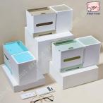 ショッピングティッシュペーパー ティッシュペーパーケース 蓋付き おしゃれ かわいい リビング 職場のデスク スマホボード付き ゴミ箱付き 引き出し付き リモコン クリエイティブ 自宅