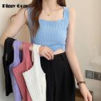 タンクトップ ショート丈 スクエア�