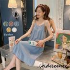 ネグリジェ パジャマ ノースリーブ レディース マタニティ ワンピース ソフトキルト素材 春 秋 夏 産後 入院 ルームウェア 可愛い ゆったり 体型カバー 部屋着