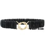 サッシュベルト レディース 女性 女子 バックル 円 サークル フェイクレザー ゴム 伸縮 ストレッチ ファッション小物 服飾雑貨 おしゃれ ウエスト