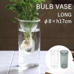 即出荷 BULBVASE 水栽培ガラスベース クリア ロング 花器 バルブ おしゃれ 容器 球根 北欧 鉢