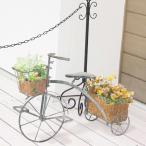 ショッピング三輪車 フラワースタンド ガーデニング アイアン 雑貨 三輪車 ガーデン 屋外 室内 おしゃれ 花台 鉢置き オブジェ