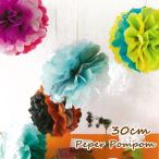 ペーパー ポンポン POMPOM 30cm 飾りつけ インテリア ペーパーフラワー フラワー 誕生日 ガーランド クリスマス イベント ウェディング 子供部屋