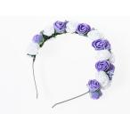  невеста цветок . цветок .... цветок искусственный цветок аксессуары лента-ободок свадьба Event и т.п. # белый лиловый + лиловый 