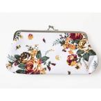 バラ柄レディース女性用がま口財布小...