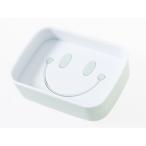 生活雑貨 キッチ 風呂場など 2段タイプ 水切りトレイ+集水ボックス 石鹸置き ソープディッシュ スマイル#緑