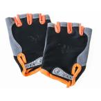  велосипед движение и т.п. открытый палец половина ласты ga половина палец спорт перчатка предотвращение скольжения 2 шт .1 комплект # чёрный × оранжевый L