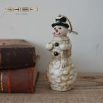 クリスマスツリー 飾り オーナメント 北欧 SHISHI シシ スノーマン 雪だるま 飾り オーナメント クリーム (55198)