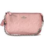 コーチ マルチポーチ COACH エンボスド パテント レザー リストレット マルチ ポーチ ミニ ハンド バッグ ブラッシュ 22698