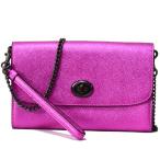 コーチバッグCOACHクロスグレイ...