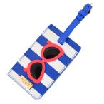 Yahoo! Yahoo!ショッピング(ヤフー ショッピング)ケイトスペード  katespade コーティング レザー ボーダー ラゲージ タグ マルチ 2436