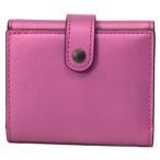 ショッピングコーチ 財布 コーチ 財布 COACH グラブタンレザー 花柄 リボン スモール トライフォールド 三つ折り財布 メタリックローズ×ブライトピンク 27098