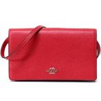 Yahoo! Yahoo!ショッピング(ヤフー ショッピング)コーチ バッグ COACH べブルレザー フォルドオーバー 2WAY クラッチ クロスボディー 斜めがけ ショルダーバッグ ブライトカーディナル 30256