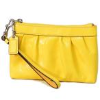Yahoo! Yahoo!ショッピング(ヤフー ショッピング)コーチ 小物 COACH パテント レザー プリーテッド リストレット イエロー 〔日本未発売〕 43432