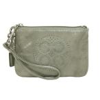 Yahoo! Yahoo!ショッピング(ヤフー ショッピング)コーチ 小物 COACH オードリー パーフォレイテッド スモール パテントレザー リストレット グレー〔日本未発売〕 45569