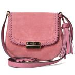 ケイトスペード バッグ katespade スエード レザー 斜めがけ クロスボディ ショルダー バッグ ピンク【訳あり】4632