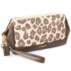 コーチ コスメポーチ COACH マディソン オセロット ラージ コスメティック ヒョウ柄 化粧ポーチ チェスナッツ 50986