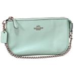 コーチ マルチポーチ COACH ペブルド レザー リストレット マルチ ポーチ ミニ ハンド バッグ シーグラス 53340