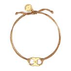トリーバーチ ジュエリー TORY BURCH ブラス シルク エンブレイス アンビション ジェミニ リンク ブレスレット ゴールド×トリーゴールド 53484
