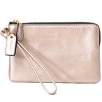 Yahoo! Yahoo!ショッピング(ヤフー ショッピング)コーチ マルチポーチ COACH レザー コーナー ジップ リストレット ポーチ プラチナム 54626