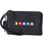 Yahoo! Yahoo!ショッピング(ヤフー ショッピング)コーチ マルチポーチ COACH パックマン レザー コーナー ジップ リストレット ポーチ ブラック 54841