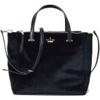 ケイトスペード バッグ katespade ベルベット 2way 斜めがけ ショルダー ハンド バッグ ブラック 5586