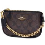 Yahoo! Yahoo!ショッピング(ヤフー ショッピング)コーチ マルチポーチ COACH ラグジュアリー シグネチャー リストレット マルチ ポーチ スモール ミニ ハンド バッグ ブラウン×ブラック 64854