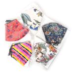 トリーバーチ マスク TORY BURCH ポリエステル フラワー 花柄 フローラル ストライプ ボーダー シーズナル フェイスマスク 5枚セット シーズンプリントA 81264