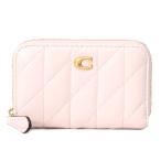 ショッピングコーチ コーチ カードケース COACH レザー キルティング ピロー ロゴ スモール ジップ アラウンド スクエア スリム コインケース ブラッシュ CM505