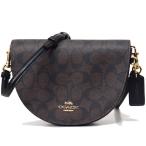 ショッピングコーチ バッグ コーチ バッグ COACH コーティングキャンバス スムースレザー ハーフムーン シグネチャー エレン クロスボディ ショルダーバッグ ブラウン×ブラック coach1430