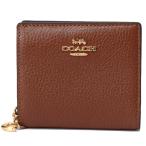 ショッピングコーチ 財布 コーチ 財布 COACH ぺブルレザー ロゴチャーム スナップ ウォレット 二つ折り 財布 レッドウッド coach2862