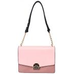 ケイトスペード バッグ katespade  カウレザー ネーヴ ミディアム コンバーチブル フラップ ショルダー バッグ ロージーチークス×ブラック×スパロウ WKRU6055