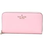ケイト スペード 財布 katespade レザー ステイシー ロゴ ラージ コンチネンタル ジップ アラウンド ウォレット 長財布 ライトクレープ WLR00130